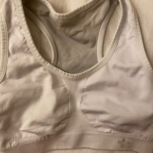 White Sports bra